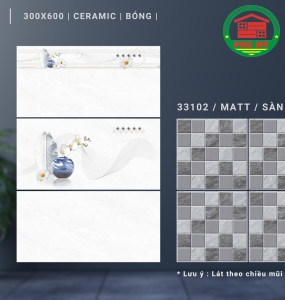 CERAMICS - BÓNG - 30x60 - 36101-36102-36103-33102