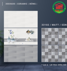 CERAMICS - BÓNG - 30x60 - 39105-39106-39107-33102